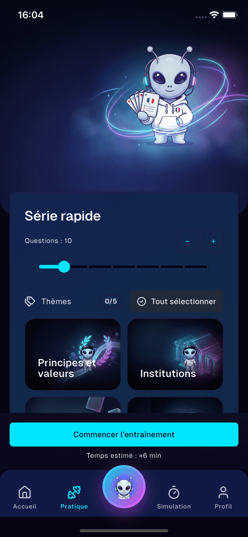 Capture d’écran — Pratique